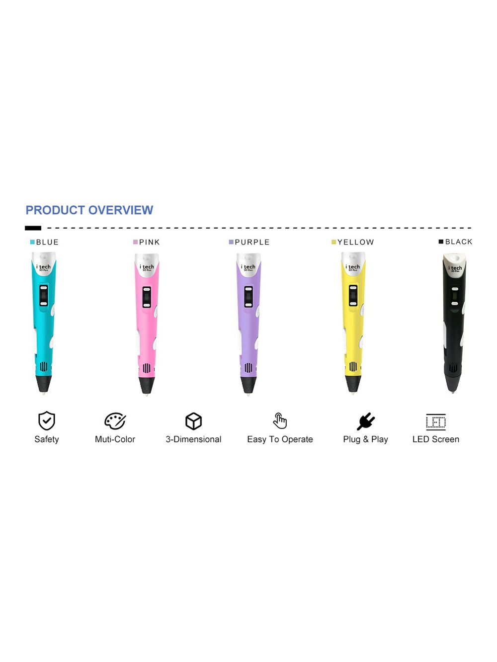 itech Kids Friendly Magic 3D Pen Super value Pack - Image 4