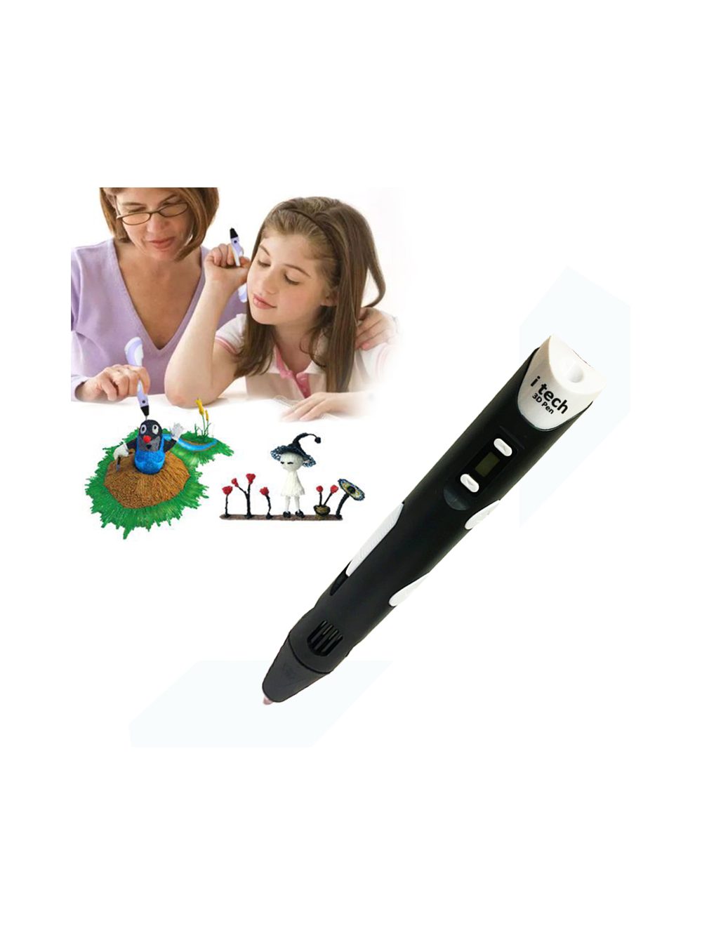 itech Kids Friendly Magic 3D Pen Super value Pack - Image 9